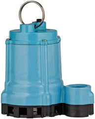 Little Giant Pumps - 4/10 hp, 9 Amp Rating, 115 Volts, Manual Operation, Effluent Pump - 1 Phase, Cast Iron Housing - Eagle Tool & Supply