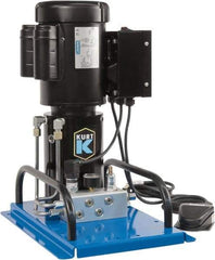 Kurt - 5,000 psi Air-Hydraulic Pump & Jack - Use with Single Acting Cylinders, Advance, Hold & Retract - Eagle Tool & Supply