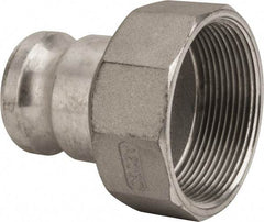 Value Collection - 2" Aluminum Cam & Groove Suction & Discharge Hose Male Adapter Female NPT Thread - Part A, 3" Thread, 1,000 Max psi - Eagle Tool & Supply