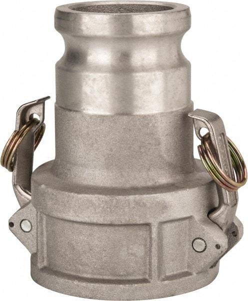 Value Collection - 3" Aluminum Cam & Groove Suction & Discharge Hose Female Coupler Male Adapter - 2-1/2" Thread, 600 Max psi - Eagle Tool & Supply
