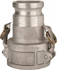 Value Collection - 3" Aluminum Cam & Groove Suction & Discharge Hose Female Coupler Male Adapter - 2-1/2" Thread, 600 Max psi - Eagle Tool & Supply