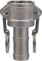 Value Collection - 2" Aluminum Cam & Groove Suction & Discharge Hose Female Coupler Hose Shank - Part C, 1,000 Max psi - Eagle Tool & Supply