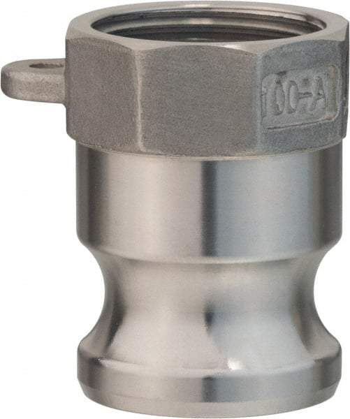 Value Collection - 3" Aluminum Cam & Groove Suction & Discharge Hose Male Adapter Female NPT Thread - Part A, 3" Thread, 500 Max psi - Eagle Tool & Supply