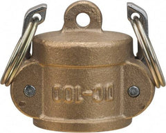 Value Collection - 2" Brass Cam & Groove Suction & Discharge Hose Dust Cap For Use with Adapters - Part DC, 1,000 Max psi - Eagle Tool & Supply