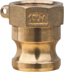 Value Collection - 3" Brass Cam & Groove Suction & Discharge Hose Male Adapter Female NPT Thread - Part A, 3" Thread, 500 Max psi - Eagle Tool & Supply