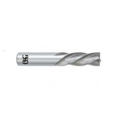 1 Dia. x 4 Overall Length 4-Flute Square End Solid Carbide SE End Mill-Round Shank-Center Cutting-Uncoated - Eagle Tool & Supply