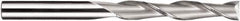 SGS - 5/8", 3" LOC, 5/8" Shank Diam, 6" OAL, 2 Flute, Solid Carbide Square End Mill - Single End, AlTiN Finish, Spiral Flute, 30° Helix, Centercutting, Right Hand Cut, Right Hand Flute, Series 3EL - Eagle Tool & Supply