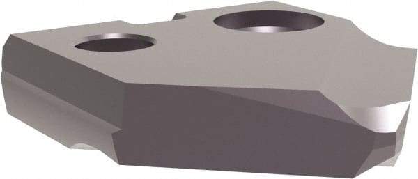 Allied Machine and Engineering - 3/8" Diam x 3/32" Thick, Seat Code Y, 90° Included Angle Spade Drill Insert - TiAlN Coated, Cobalt, Grade Super Cobalt, Series T-A - Eagle Tool & Supply