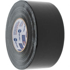 Intertape - 54.8m x 2-53/64" x 11 mil Black Polyethylene Film Duct Tape - Eagle Tool & Supply