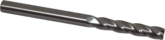 OSG - 8mm, 41mm LOC, 8mm Shank Diam, 100mm OAL, 4 Flute, Solid Carbide Square End Mill - Single End, Uncoated, Spiral Flute, 30° Helix, Centercutting, Right Hand Cut, Right Hand Flute, Series 484 - Eagle Tool & Supply