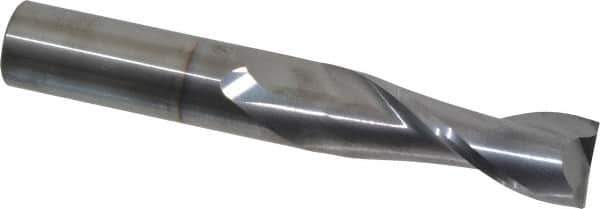 OSG - 3/4", 2-1/4" LOC, 3/4" Shank Diam, 5" OAL, 2 Flute, Solid Carbide Square End Mill - Single End, TiCN Finish, Spiral Flute, 30° Helix, Centercutting, Right Hand Cut, Right Hand Flute, Series 462 - Eagle Tool & Supply