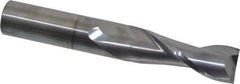 OSG - 3/4", 2-1/4" LOC, 3/4" Shank Diam, 5" OAL, 2 Flute, Solid Carbide Square End Mill - Single End, TiCN Finish, Spiral Flute, 30° Helix, Centercutting, Right Hand Cut, Right Hand Flute, Series 462 - Eagle Tool & Supply
