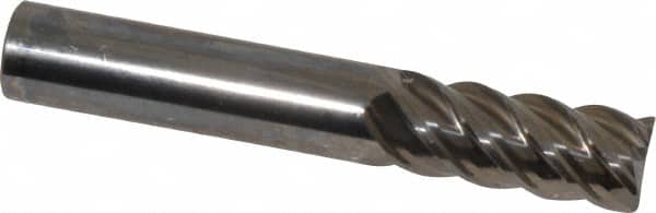 OSG - 7/16", 7/8" LOC, 7/16" Shank Diam, 2-1/2" OAL, 5 Flute, Solid Carbide Square End Mill - Eagle Tool & Supply