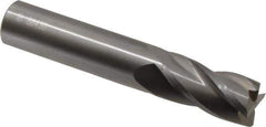 OSG - 18mm, 38mm LOC, 18mm Shank Diam, 104mm OAL, 4 Flute, Solid Carbide Square End Mill - Single End, Uncoated, Spiral Flute, 30° Helix, Centercutting, Right Hand Cut, Right Hand Flute, Series 404 - Eagle Tool & Supply