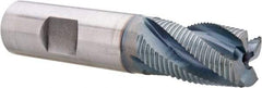 Hertel - 3/4" Diam, Fine Pitch, 1-1/4" LOC, 4 Flute Cobalt Roughing Square End Mill - TiCN Finish, 3-1/2" OAL, 3/4" Shank Diam, Single End, 30° Helix - Eagle Tool & Supply