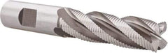 Hertel - 3/4" Diam, Fine Pitch, 2-1/2" LOC, 4 Flute Cobalt Roughing Square End Mill - Uncoated, 4-5/8" OAL, 3/4" Shank Diam, Single End, Centercutting, 30° Helix - Eagle Tool & Supply