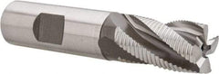 Hertel - 3/4" Diam, Fine Pitch, 1-1/4" LOC, 4 Flute Cobalt Roughing Square End Mill - Uncoated, 3-1/2" OAL, 3/4" Shank Diam, Single End, 30° Helix - Eagle Tool & Supply