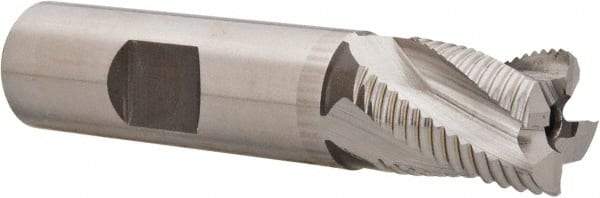 Hertel - 5/8" Diam, Fine Pitch, 3/4" LOC, 4 Flute Cobalt Roughing Square End Mill - Uncoated, 2-7/8" OAL, 5/8" Shank Diam, Single End, 30° Helix - Eagle Tool & Supply