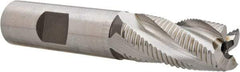 Hertel - 5/8" Diam, Fine Pitch, 1-1/4" LOC, 4 Flute Cobalt Roughing Square End Mill - Uncoated, 3-3/8" OAL, 5/8" Shank Diam, Single End, 30° Helix - Eagle Tool & Supply