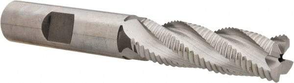 Hertel - 1/2" Diam, Fine Pitch, 1-5/8" LOC, 4 Flute Cobalt Roughing Square End Mill - Uncoated, 3-5/8" OAL, 1/2" Shank Diam, Single End, 30° Helix - Eagle Tool & Supply