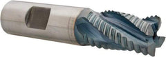 Hertel - 3/4" Diam, Coarse Pitch, 1-1/4" LOC, 4 Flute Cobalt Roughing Square End Mill - TiCN Finish, 3-1/2" OAL, 3/4" Shank Diam, Single End, 30° Helix - Eagle Tool & Supply