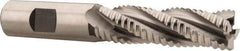 Hertel - 3/4" Diam, Coarse Pitch, 2-1/2" LOC, 4 Flute Cobalt Roughing Square End Mill - Uncoated, 4-3/4" OAL, 3/4" Shank Diam, Single End, 30° Helix - Eagle Tool & Supply