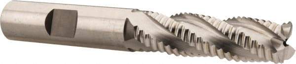 Hertel - 1/2" Diam, Coarse Pitch, 1-5/8" LOC, 4 Flute Cobalt Roughing Square End Mill - Uncoated, 3-5/8" OAL, 1/2" Shank Diam, Single End, 30° Helix - Eagle Tool & Supply