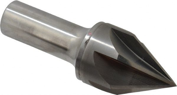Keo - 1-1/4" Head Diam, 3/4" Shank Diam, 6 Flute 60° Solid Carbide Countersink - Eagle Tool & Supply