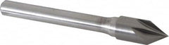 Keo - 3/8" Head Diam, 1/4" Shank Diam, 6 Flute 60° Solid Carbide Countersink - Eagle Tool & Supply