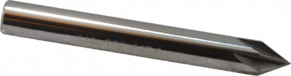 Keo - 1/4" Head Diam, 1/4" Shank Diam, 6 Flute 60° Solid Carbide Countersink - Eagle Tool & Supply