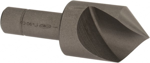 Keo - 1" Head Diam, 1/2" Shank Diam, 1 Flute 90° Cobalt Countersink - Eagle Tool & Supply