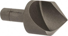 Keo - 1-1/4" Head Diam, 1/2" Shank Diam, 1 Flute 90° Cobalt Countersink - Bright Finish, 3" OAL, Single End - Eagle Tool & Supply