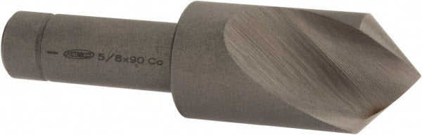 Keo - 5/8" Head Diam, 3/8" Shank Diam, 1 Flute 90° Cobalt Countersink - Eagle Tool & Supply