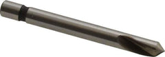 Keo - 1/8" Head Diam, 1/8" Shank Diam, 1 Flute 82° Cobalt Countersink - Bright Finish, 1-1/4" OAL, Single End - Eagle Tool & Supply