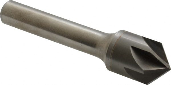 Keo - 5/8" Head Diam, 3/8" Shank Diam, 6 Flute 100° Solid Carbide Countersink - Eagle Tool & Supply