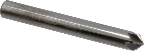 Keo - 1/4" Head Diam, 1/4" Shank Diam, 6 Flute 100° Solid Carbide Countersink - Eagle Tool & Supply
