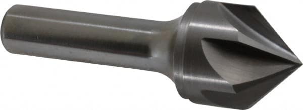 Keo - 1" Head Diam, 1/2" Shank Diam, 6 Flute 90° Solid Carbide Countersink - Eagle Tool & Supply