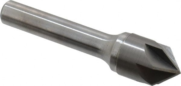 Keo - 5/8" Head Diam, 3/8" Shank Diam, 6 Flute 90° Solid Carbide Countersink - Eagle Tool & Supply