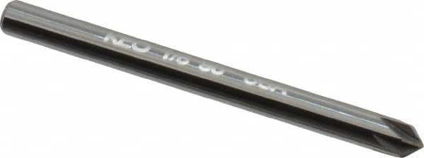 Keo - 1/8" Head Diam, 1/8" Shank Diam, 6 Flute 90° Solid Carbide Countersink - Eagle Tool & Supply
