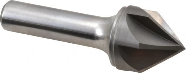 Keo - 1" Head Diam, 1/2" Shank Diam, 6 Flute 82° Solid Carbide Countersink - Eagle Tool & Supply