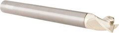 Accupro - 5/8", 3 Flute, Single End, Solid Carbide, 0.03" Corner Radius End Mill - 6" OAL, 37° Helix, Right Hand Flute, 3/4" LOC, Right Hand Cut - Eagle Tool & Supply