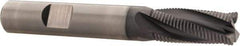 Kennametal - 10mm Diam, Fine Pitch, 22mm LOC, 4 Flute Solid Carbide Corner Chamfer Roughing End Mill - AlTiN Finish, 72mm OAL, 10mm Shank Diam, Centercutting, 20° Helix - Eagle Tool & Supply