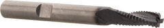 Kennametal - 5mm Diam, Fine Pitch, 13mm LOC, 3 Flute Solid Carbide Corner Chamfer Roughing End Mill - AlTiN Finish, 57mm OAL, 6mm Shank Diam, Centercutting, 20° Helix - Eagle Tool & Supply
