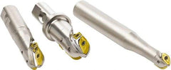 Seco - 19.99mm Cut Diam, 18.01mm Max Depth of Cut, 24.99mm Shank Diam, 4.961" OAL, Indexable Ball Nose End Mill - Straight Shank, R218.20 Toolholder, 218.20 100 Insert - Eagle Tool & Supply