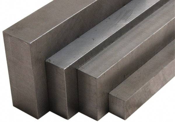 Value Collection - 3/8 Inch Thick x 6 Inch Wide x 36 Inch Long, 420 ESR Stainless Steel Rectangular Rod - Tolerance:  +0.015/+0.055 Inch Thickness, +0.060/+0.187 Inch Wide, +0.125/+0.375 Inch Length - Eagle Tool & Supply