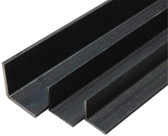Made in USA - Low Carbon Steel, 1/8 Inch Thick Wall, Angle Iron - 1/2 Inch Wide x 1/2 Inch High x 80 Inch Long - Eagle Tool & Supply