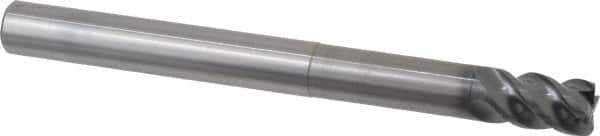 OSG - 12mm, 4 Flute, Single End, Solid Carbide, 1mm Corner Radius End Mill - 130mm OAL, 45° Helix, Right Hand Flute, 18mm LOC, Right Hand Cut, 60mm Extended Reach - Eagle Tool & Supply