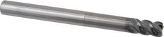 OSG - 12mm, 4 Flute, Single End, Solid Carbide, 1mm Corner Radius End Mill - 130mm OAL, 45° Helix, Right Hand Flute, 18mm LOC, Right Hand Cut, 60mm Extended Reach - Eagle Tool & Supply