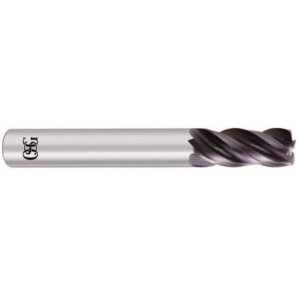 OSG - 1" Diam 4 Flute Solid Carbide 0.03" Corner Radius End Mill - Eagle Tool & Supply