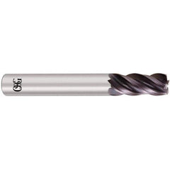 OSG - 1" Diam 4 Flute Solid Carbide 1/8" Corner Radius End Mill - Eagle Tool & Supply